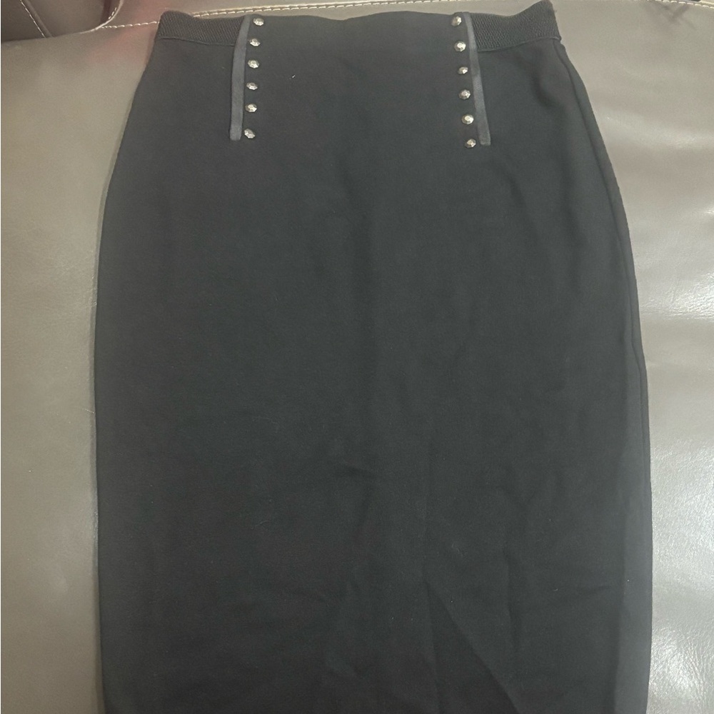 Wearever Black Midi Pencil Skirt, size small